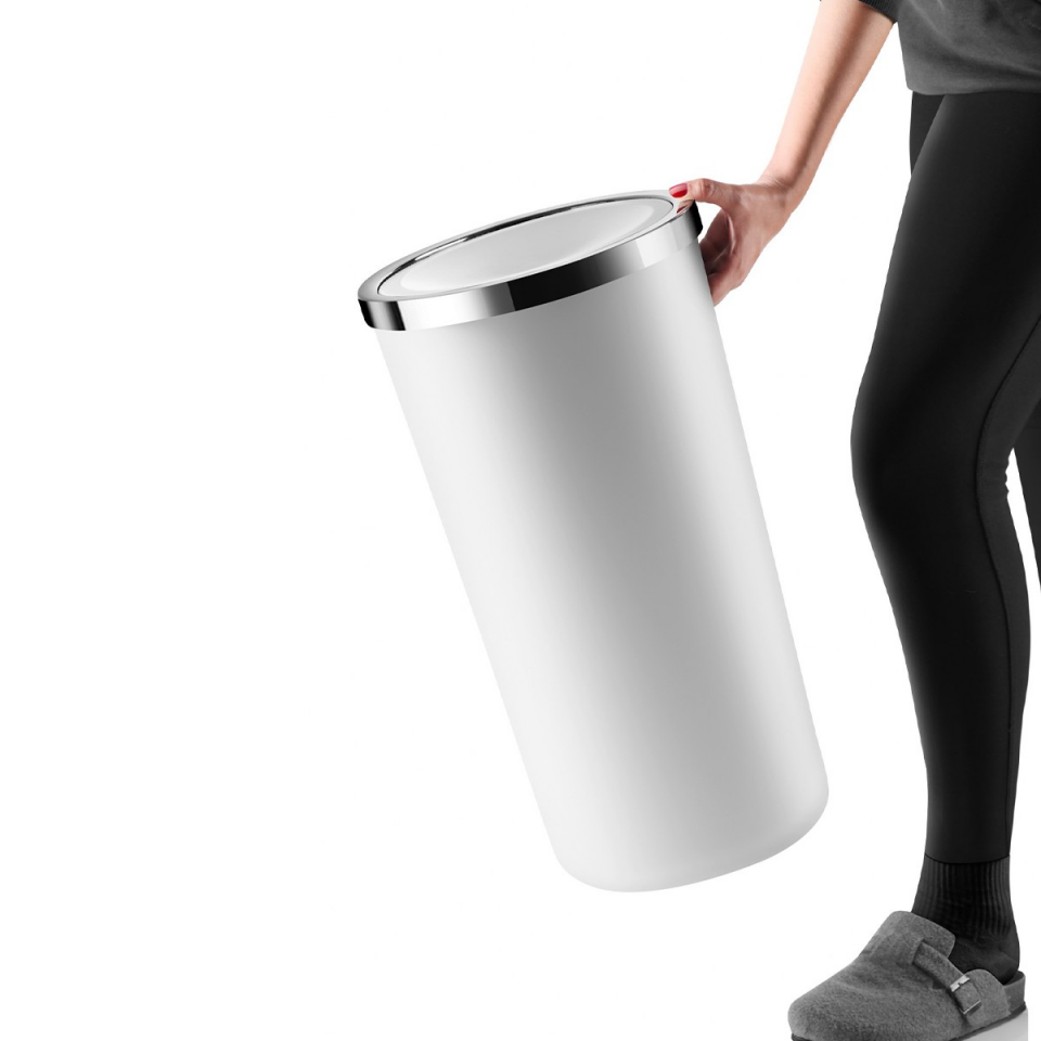 ÇÖP KOVASI 35 LT PLASTİK KAPAK BEYAZ LENOX