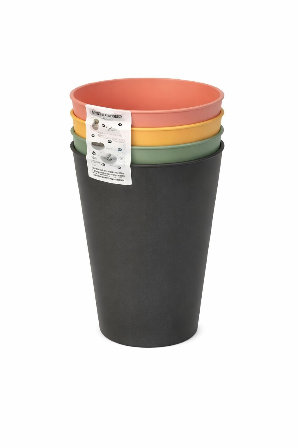 BARDAK SET 4LÜ 340ML RENKLİ