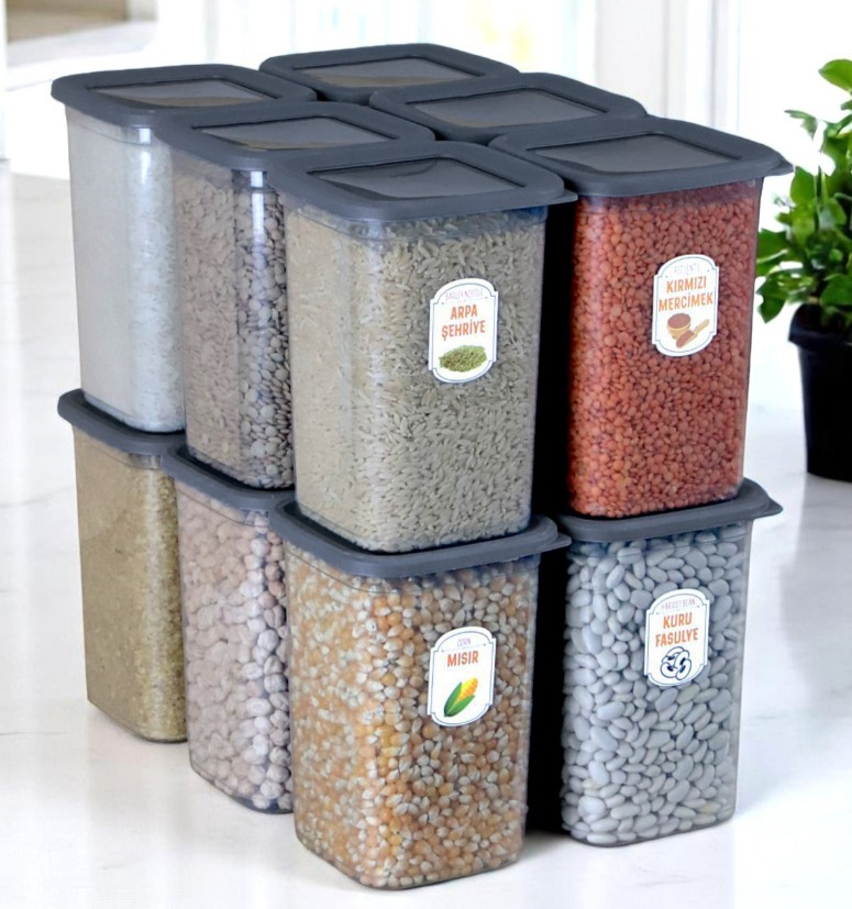 SAKLAMA KABI SİLİKON KAPAK KARE 12Lİ SET 650ML