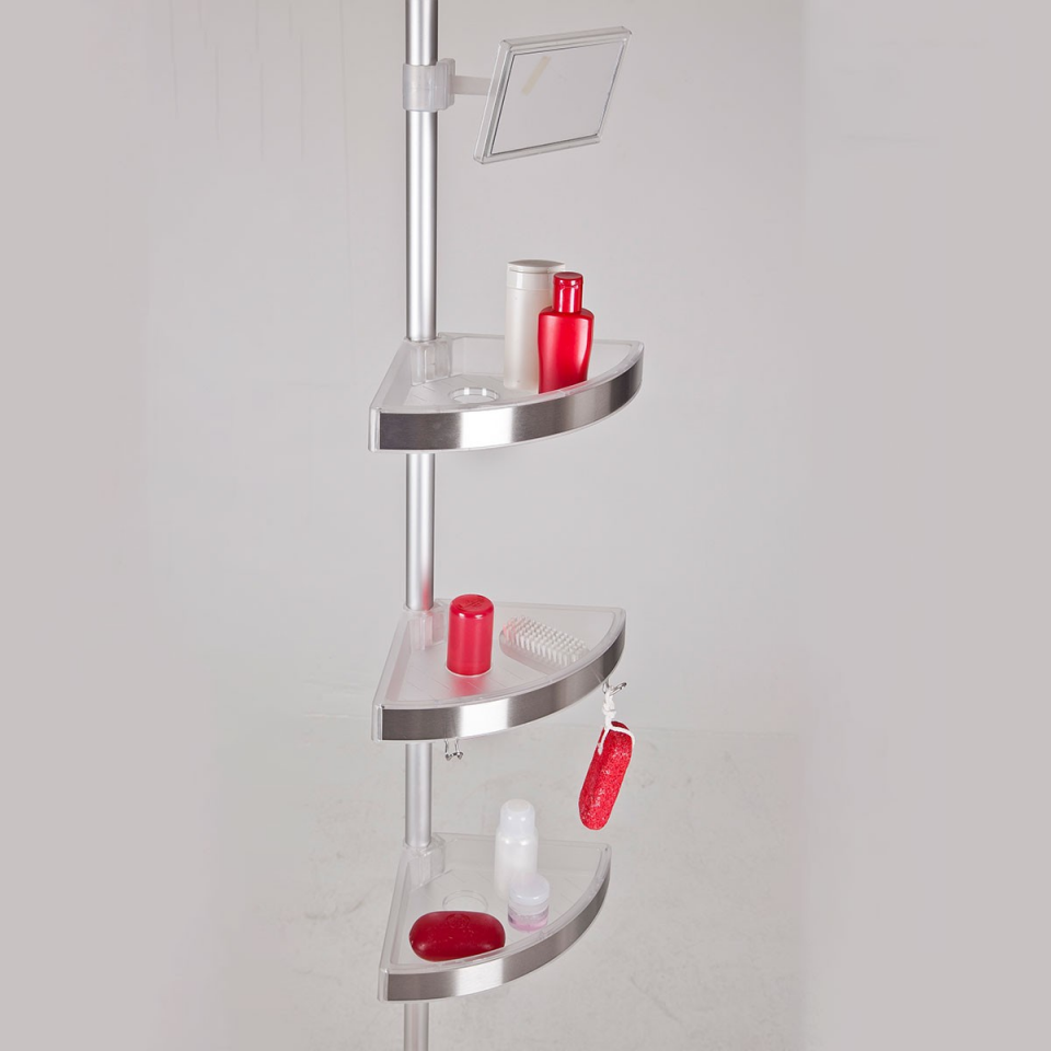 ŞAMPUANLIK KÖŞE AYNALI 19X27,5X3,5CM ALÜMİNYUM-ŞEF