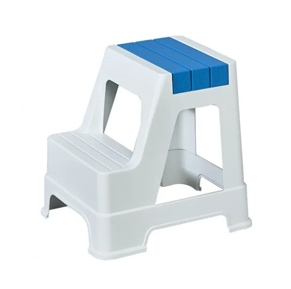 TABURE BASAMAK ZİLKALE BEYAZ/MAVİ