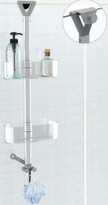 ŞAMPUANLIK 2'Lİ OVAL YÜKSEKLİK AYARLI  83CM ŞEFFAF