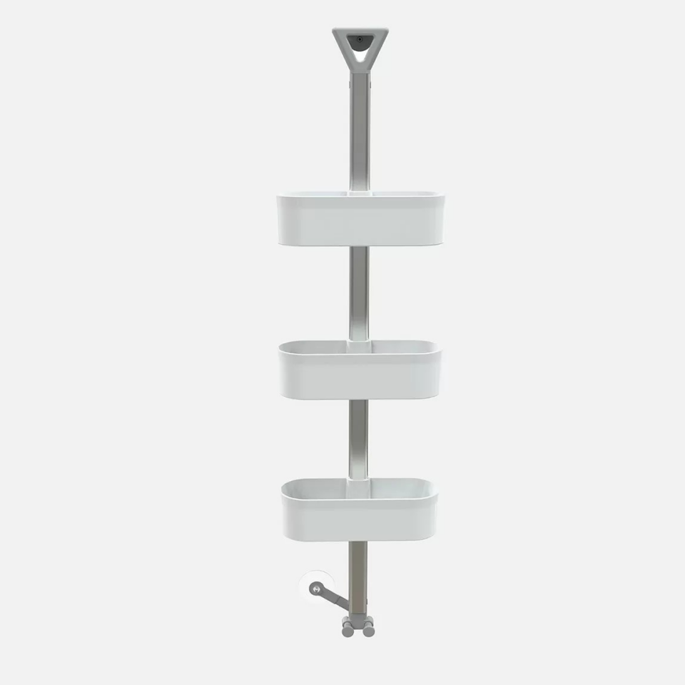 ŞAMPUANLIK 3'LÜ OVAL YÜKSEKLİK AYARLI 95CM  ŞEFFAF