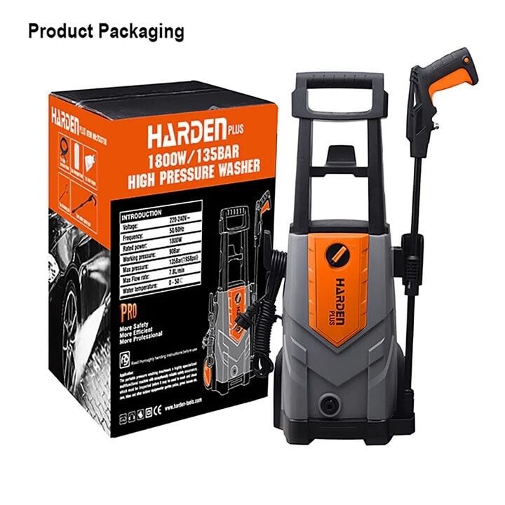 YÜKSEK BASINÇLI YIKAMA MAKİNESİ 1800W/135 Bar