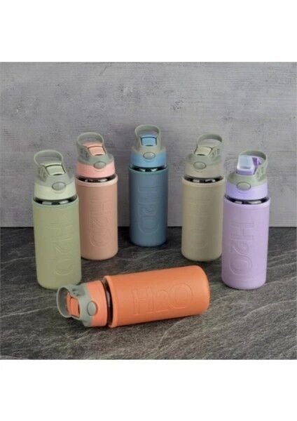 MATARA CAM H2O DERİ KILIFLI PİPETLİ 500ML