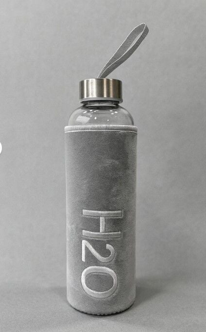 MATARA CAM H2O PELUŞ KILIFLI 600ML MIX