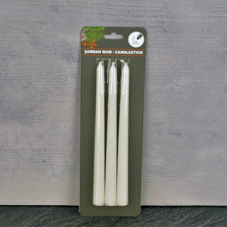 MUM ÜÇLÜ ŞAMDAN BEYAZ