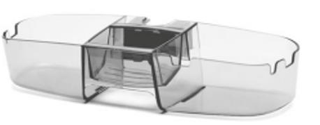 ŞAMPUANLIK DUŞ SEPETİ ŞEFFAF SİYAH DRIPPY TP