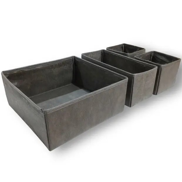 ÇEKMECE DÜZENLEYİCİ 4LÜ KUTU HELENS ANTRASİT