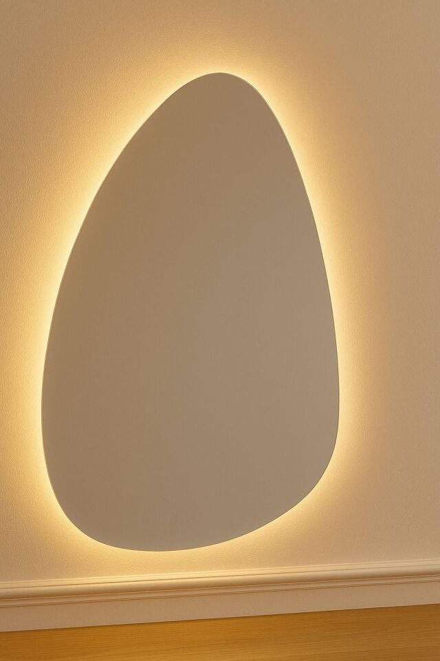 AYNA SU DAMLASI DEKORATİF AYNA LEDLİ