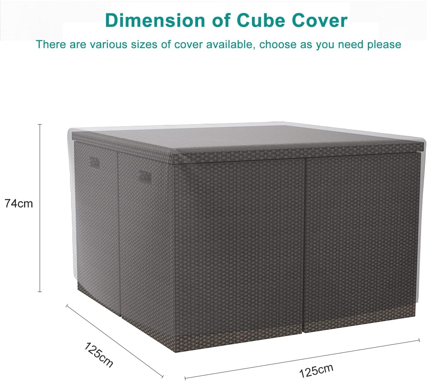 KORUMA ÖRTÜSÜ MOBİLYA 126×126×74 cm