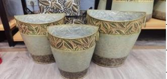 SAKSI KAYIK YAPRAK DESENLİ NO1 30.5*36