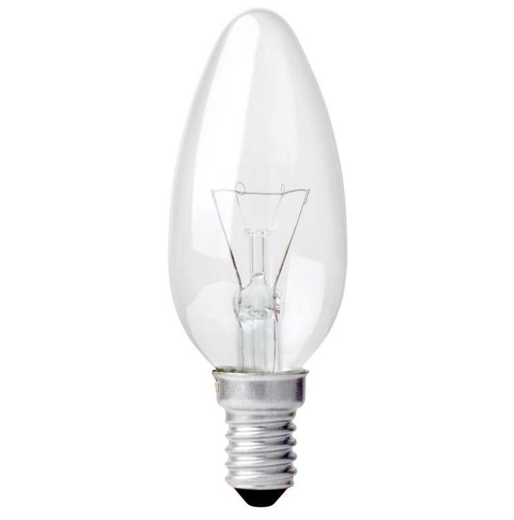AMPÜL AVİZE BEYAZ IŞIK BURGU E14 40W (EKO SERİ