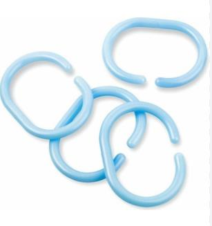 PERDE HALKALARI BANYO 16 LI MAVİ