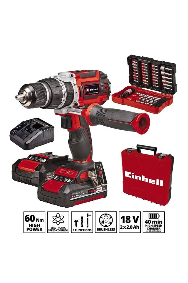 AKÜLÜ DARBELİ VİDALAMA MATKAP TP-CD 18/60Li- i BL