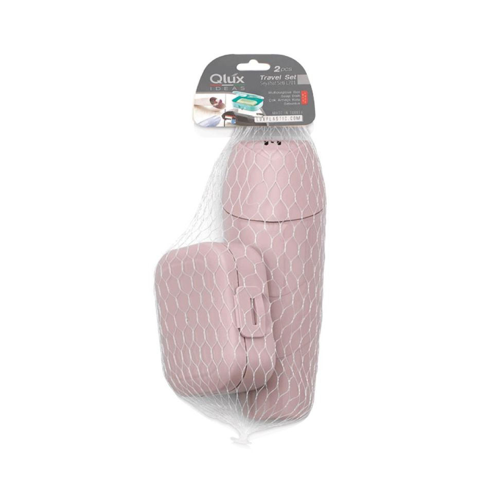SEYEHAT SETİ İKİLİ SABUNLUK+SAKLAMA KUTUSU