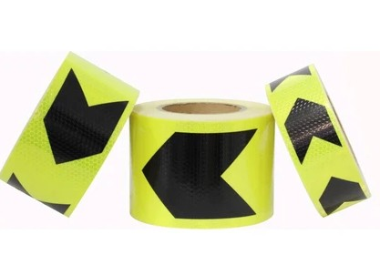 İKAZ BANDI REFREKTÖRLÜ ARAÇ ARKASI SARI/SYH 5*25M