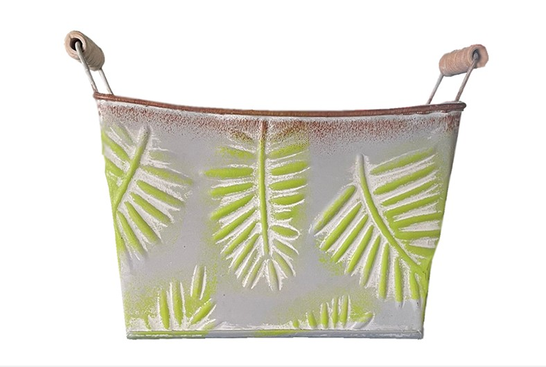 NET*/SAKSI TEPSİ KULPLU YAPRAKLI NO3 21*12.5*12.5