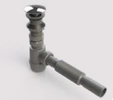 LAVABO SİFONU STOPLU (Pop-Up) TASLI KÖRÜKLÜ GRİ