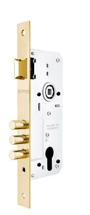 KİLİT GÖMME SİLİNDİRLİ 40 MM KASA SARI