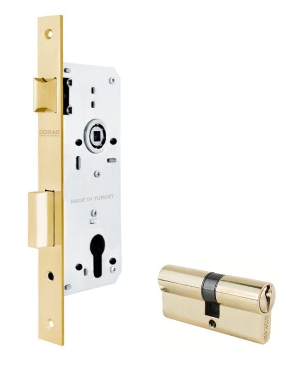 KİLİT GÖMME SİLİNDİRLİ 40 MM SARI