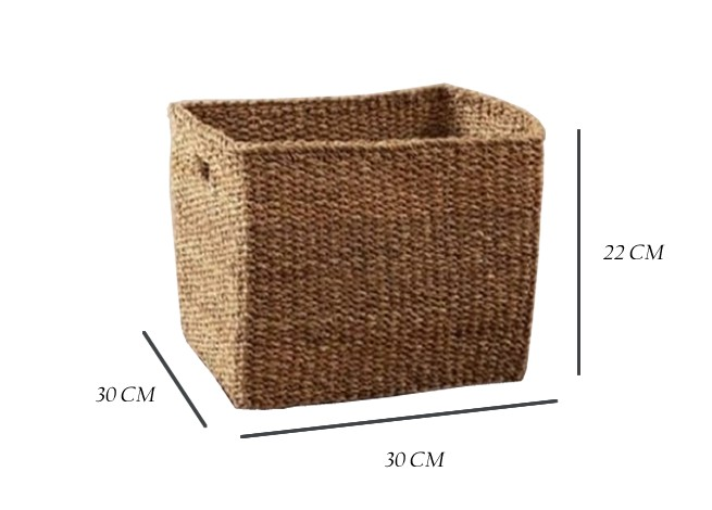 SEPET HASIR KARE DÜZENLEYİCİ ORTA 30*30*22 C