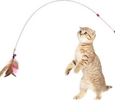 KEDİ OLTASI TÜYLÜ OYUN SOPASI