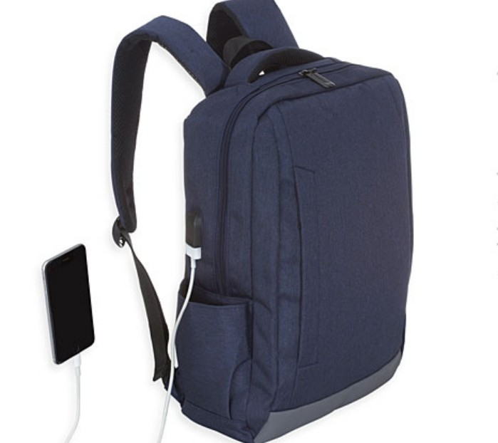 NET*/ÇANTA SIRT LAPTOP BÖLMELİ USBLİ LACİVERT