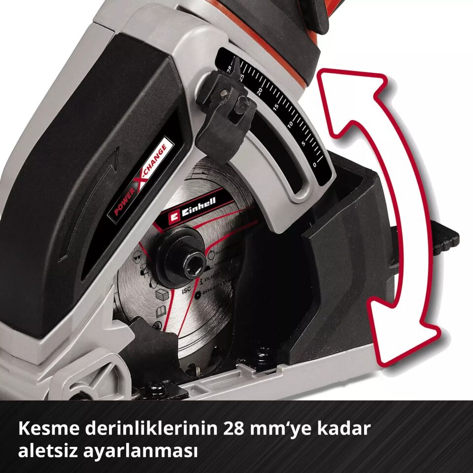 AKÜLÜ MİNİ DAİRE TESTERE 18V 89MM TE-CS 18/8