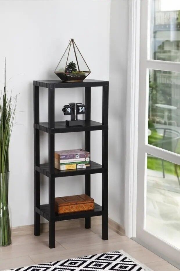 NET*/ORT-RAF 4 KATLI MODÜLER PVC SİYAH/BEYAZ