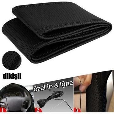 DİREKSİYON KILIFI SARMALI DÜZ SİYAH TP