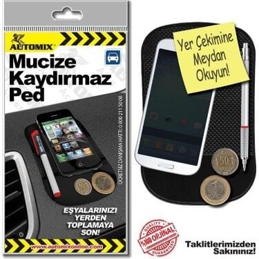 AUTOMİX MUCİZE KAYDIRMAZ PED SİYAH