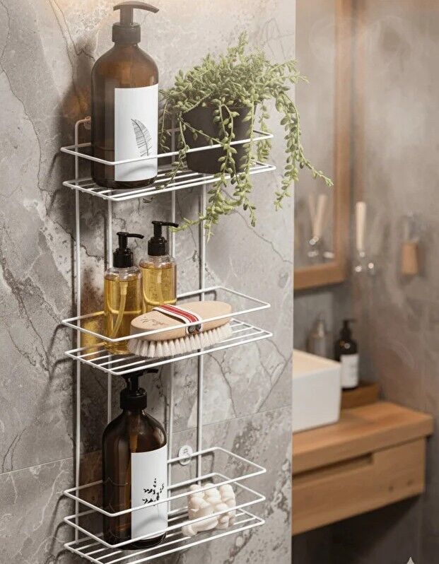 3LÜ ŞAMPUANLIK BEYAZ