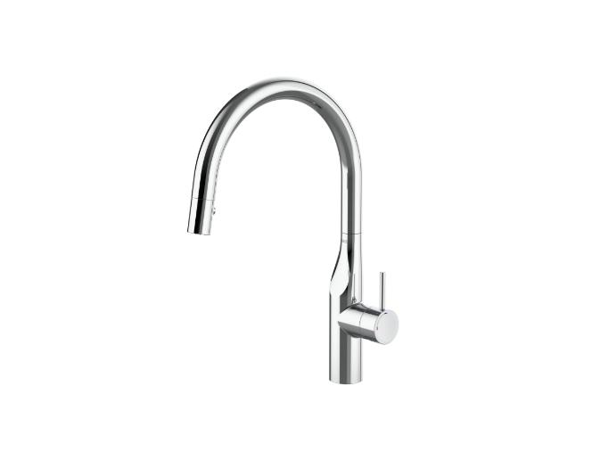 GLERA OVAL SPİRALLİ EVYE BATARYASI KROM