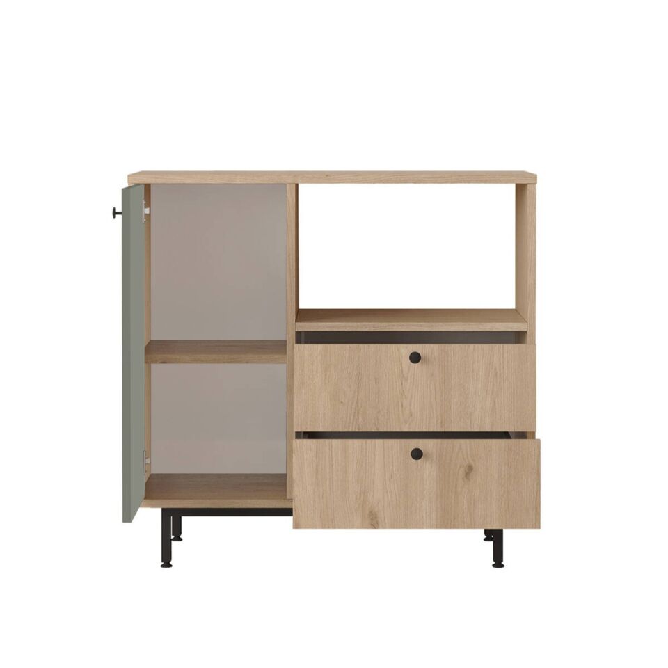 NET*/KAHVE KÖŞESİ 880x355x850MM ÇAM/YEŞİL KAPAK