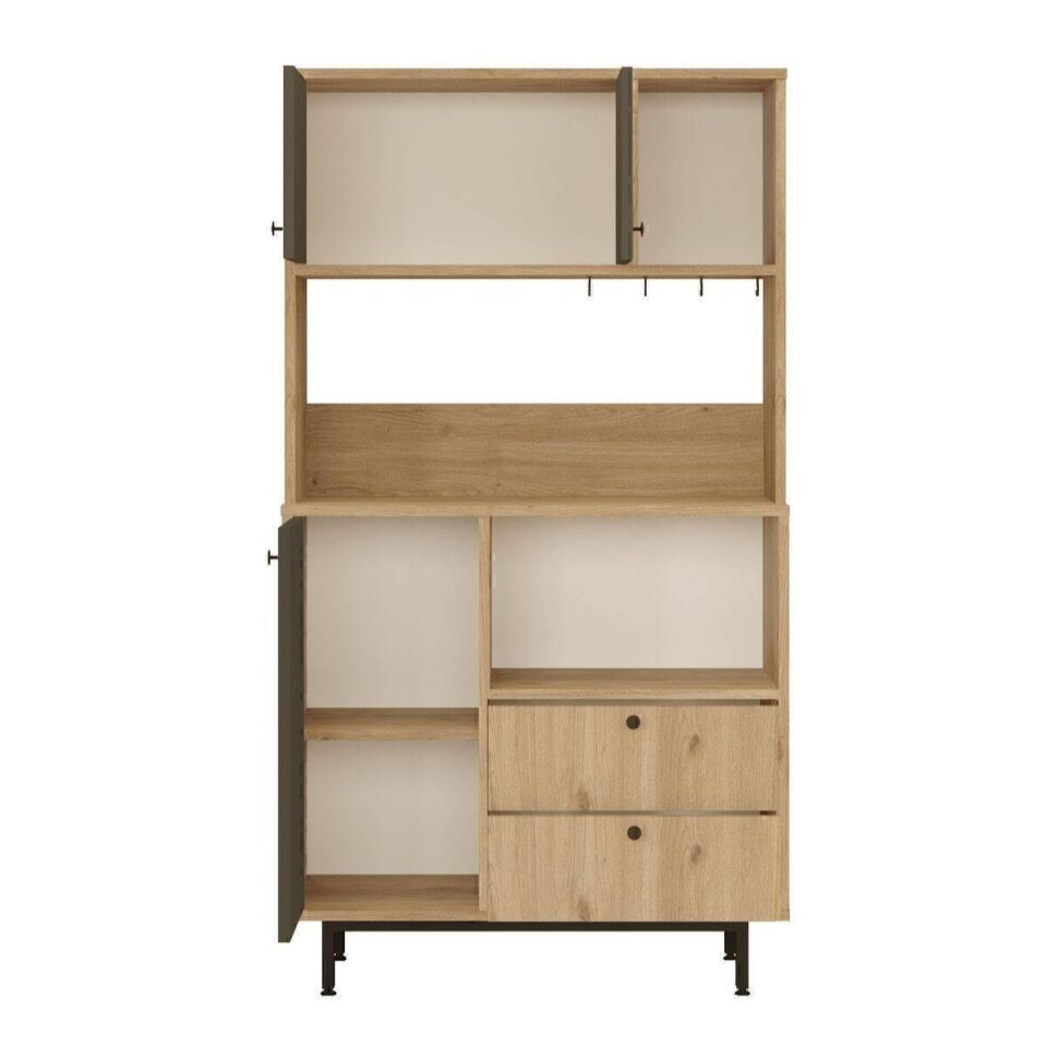 KAHVE KÖŞESİ 880x355x1612MM ÇAM/ANTRASİT KAPAK