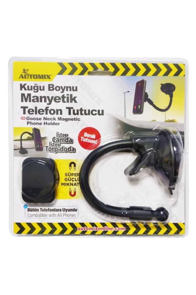 TELEFON TUTUCU AUTOMİX KUGU BOYNU MANYETİK