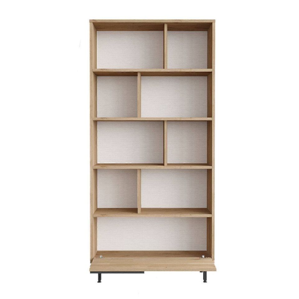 NET*/KİTAPLIK TEK KAPAKLI 4 RAFLI 295x839x1756MM Ç