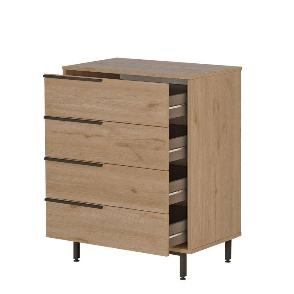 NET*/ŞİFONYER 4 ÇEKMECELİ 445x748x951MM ÇAM