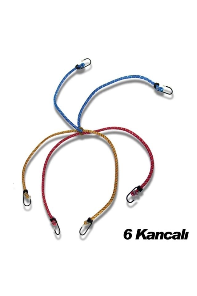 3'LÜ AHTAPOT LASTİK 6 KANCALI