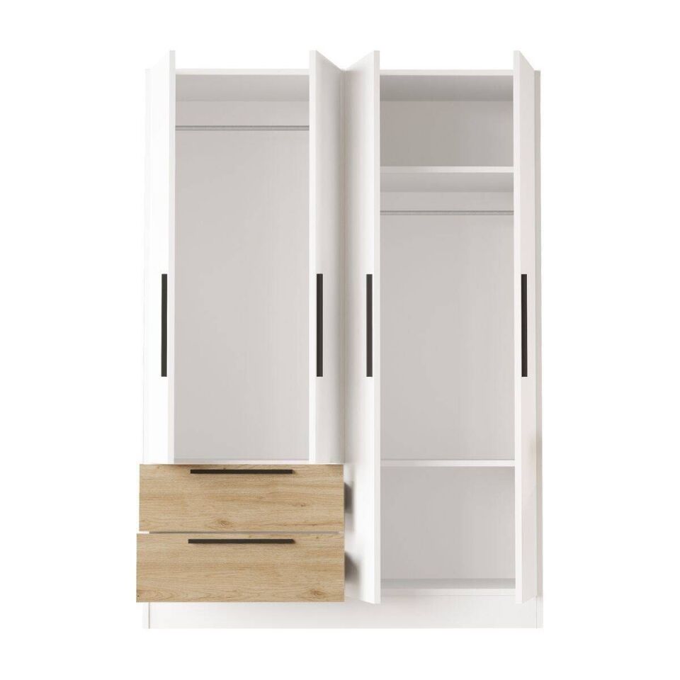 NET*/DOLAP 4 KAPAK 2 ÇEKMECELİ 445x1200x1700MM BEY