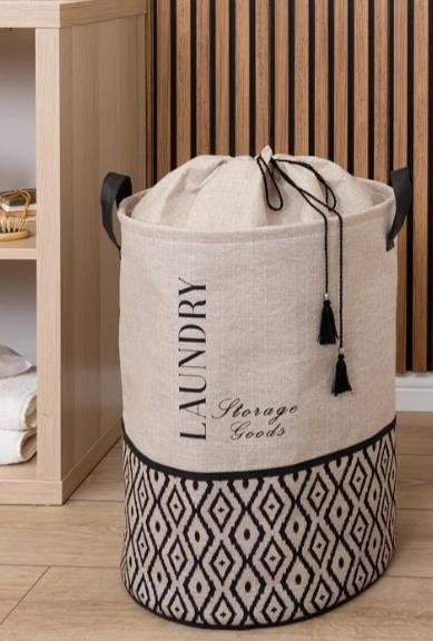 SEPET YUVARLAK TORBALI 35X35X50CM