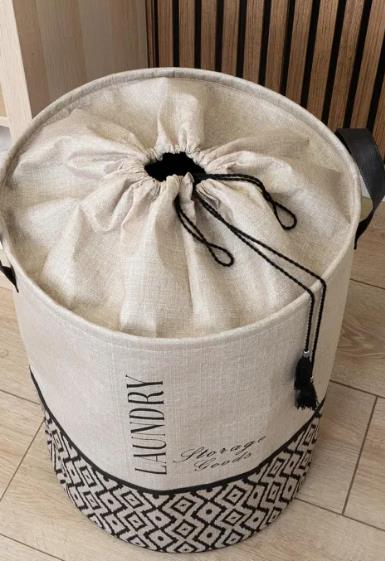 SEPET YUVARLAK TORBALI 35X35X50CM