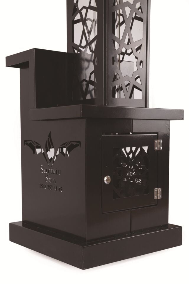 SOBA PELET KULE MODEL SİYAH