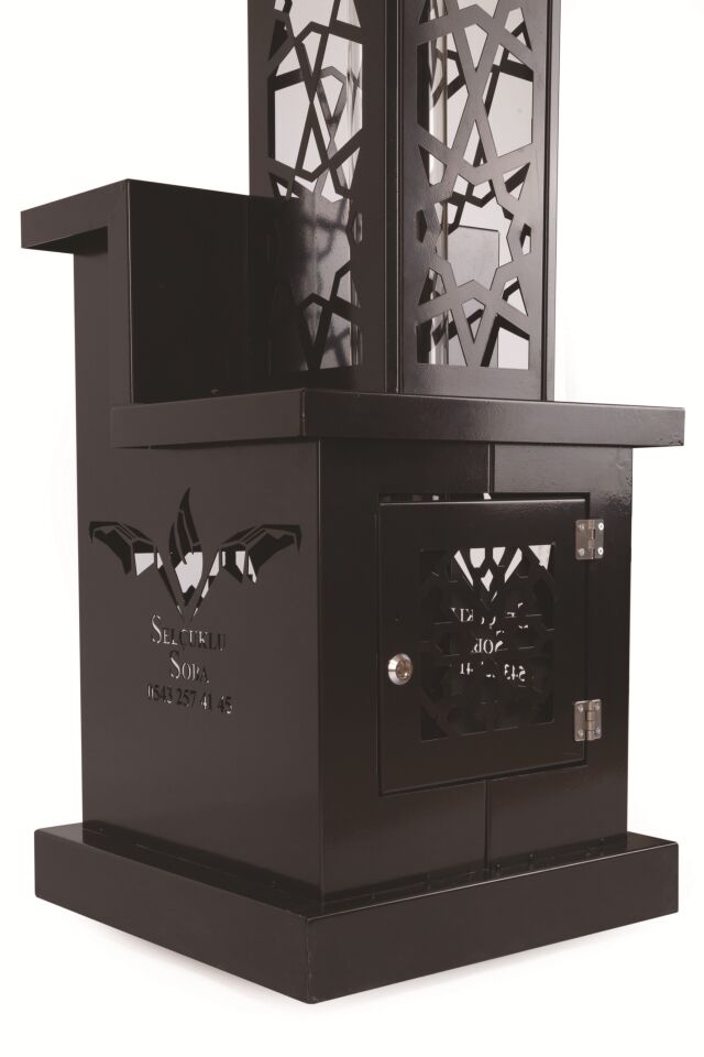 SOBA PELET KULE MODEL SİYAH