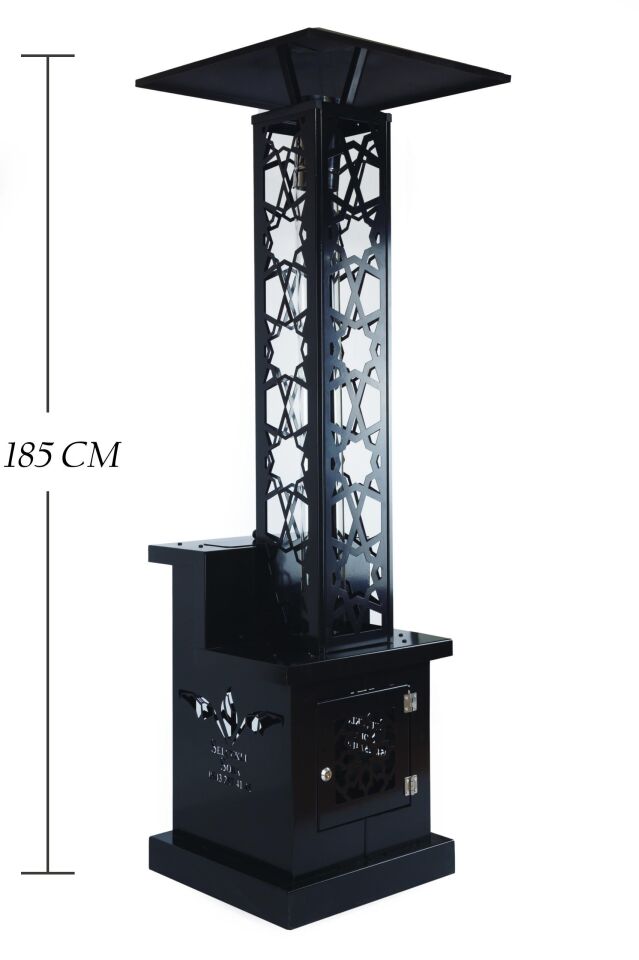 SOBA PELET KULE MODEL SİYAH