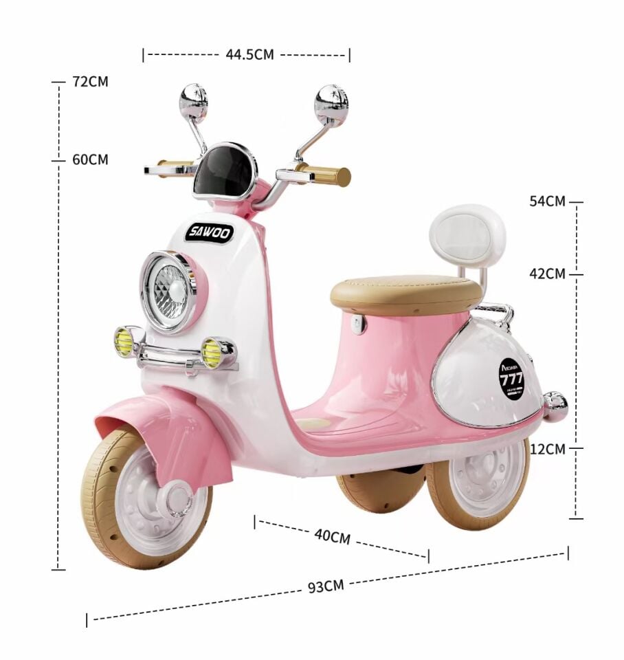 AKÜLÜ MOTOR 3 TEKERLEK BT ÖZELLİKLİ 12V