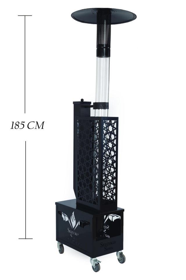 SOBA PELET SANDIKLI MUHAFAZALI SİYAH