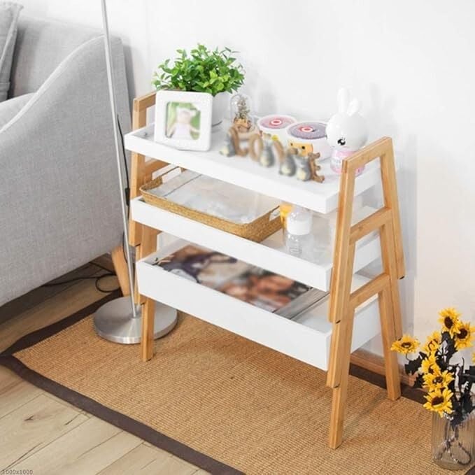 ZİGON 3 KATLI AHŞAP BEYAZ