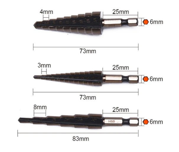 KADEMELİ MATKAP UCU 3/ 16-1/ 21 İNÇ